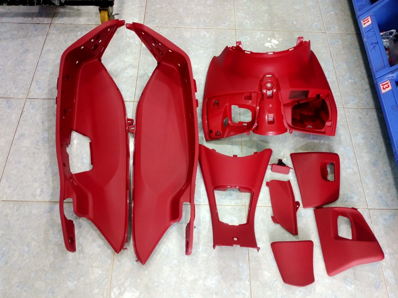 Full nhựa nhám màu đỏ pcx 2010-2014 hàng chính hãng honda