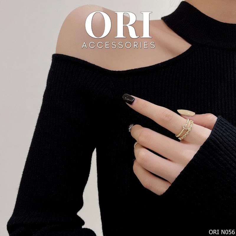 Nhẫn nữ Freesize đính đá Lovell thời trang sang trọng ORI ACCESSORIES N056