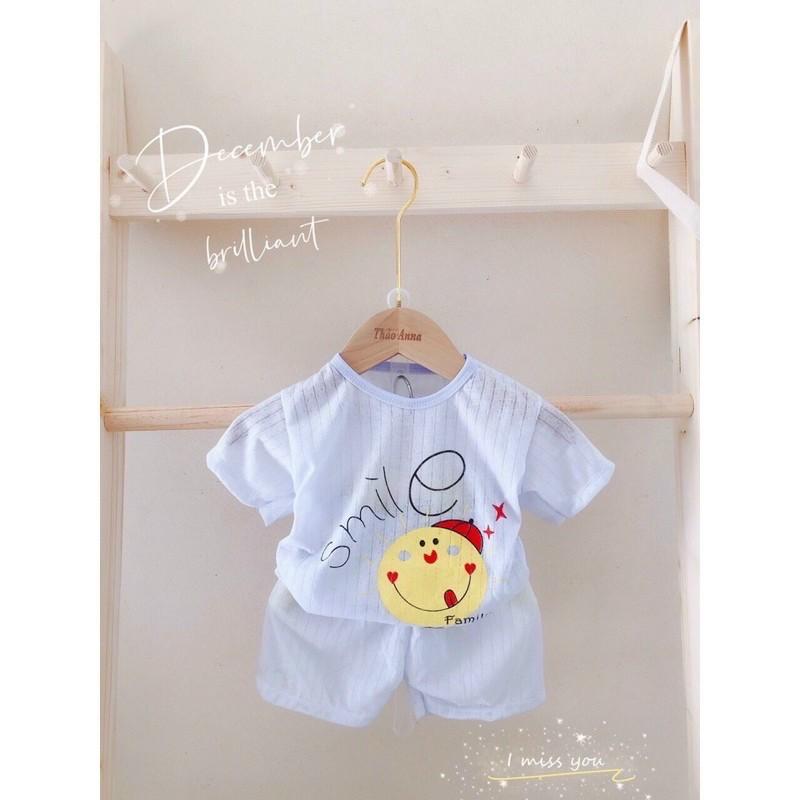 Combo 5 bộ coton giấy màu cộc cho bé gái size 4-15kg