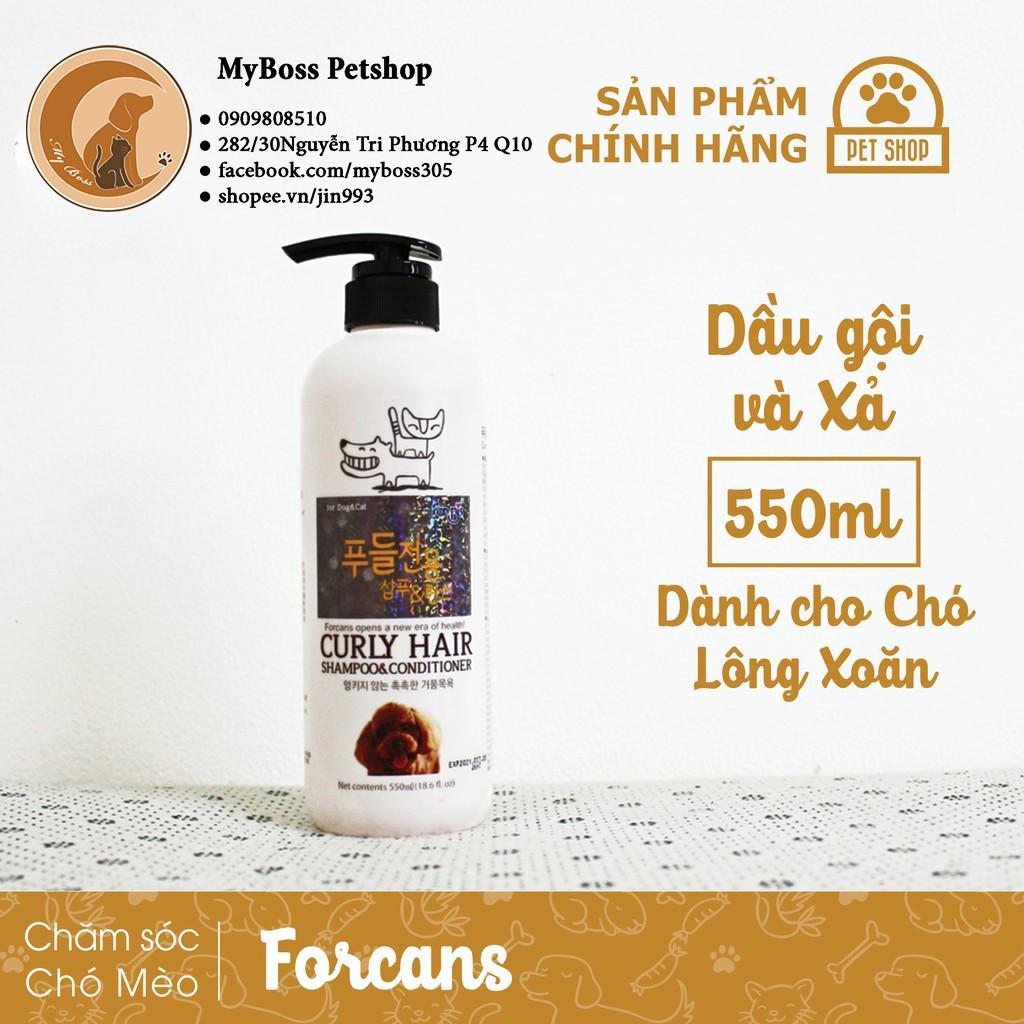 SỮA TẮM CHUYÊN DỤNG CHO CHÓ LÔNG XOĂN NHƯ POODLE CURLY HAIR FORBIS FORCANS  (550ML)