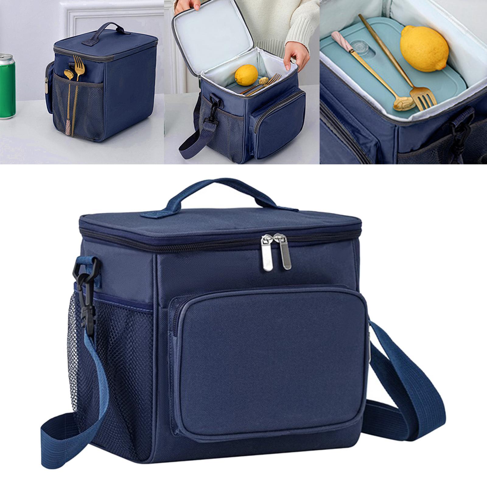 Insulated Lunch Bag Lunch Boxes Thermal Lunch Container with Adjustable Shoulder Strap for Work Beach