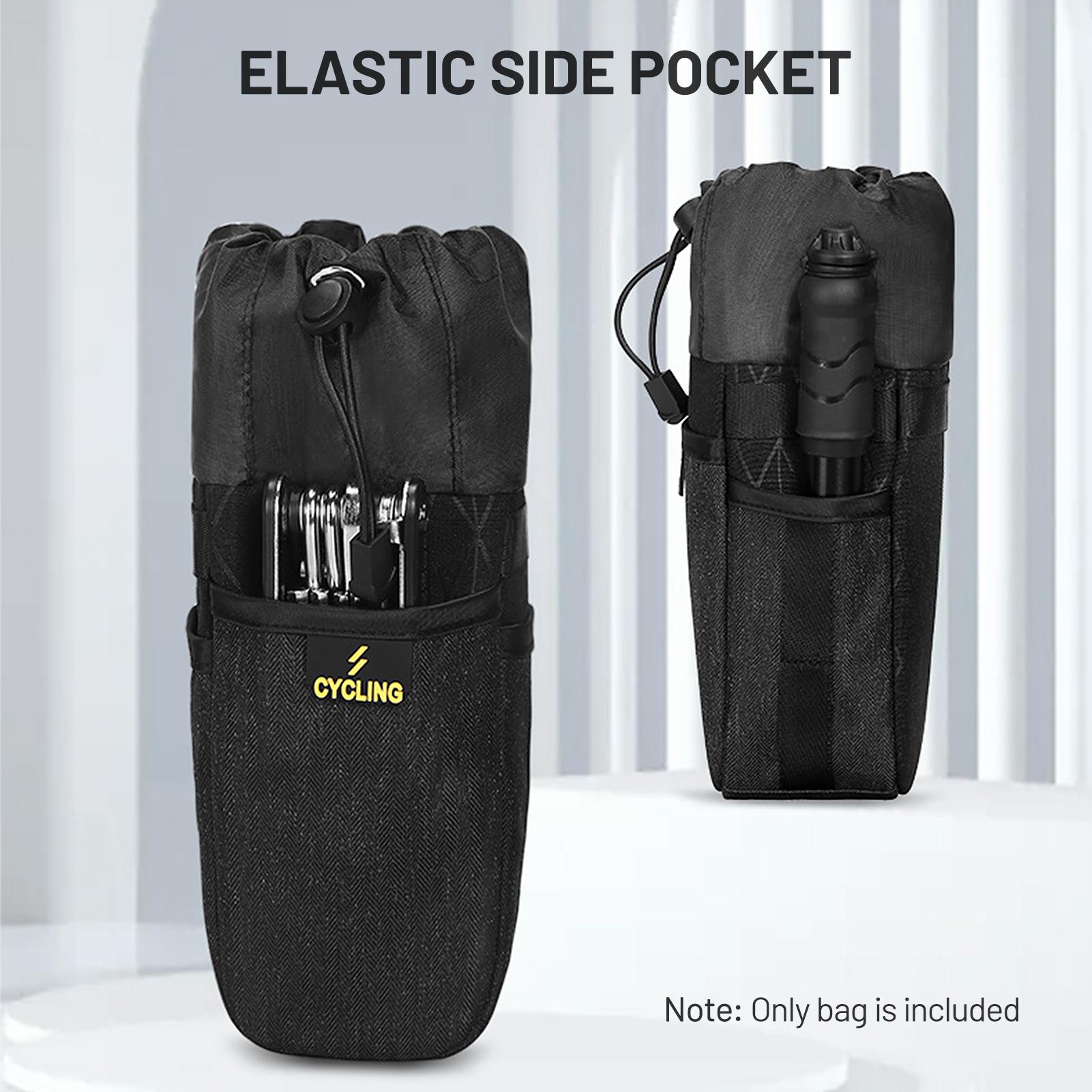 Bicycle Water Bottle Bag Bike Bottle Holder Bag Cooler Bag Bike Seat Bag Pouch for MTB Mountain Road Bike Scooter