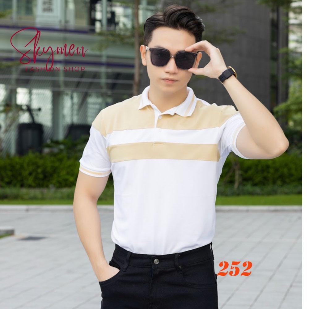 Áo thun polo nam có cổ tay ngắn vải thun cotton cá sấu phong cách trẻ trung hàn quốc mẫu đẹp 2023