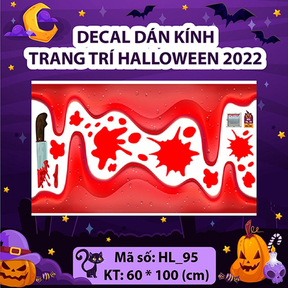 DECAL TRANG TRÍ HALLOWEEN 2022 COMBO ĐÊM HALLOWEEN RÙNG RỢN