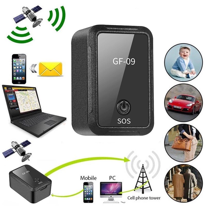 Định vị và ghi âm GF09 theo dõi và quan sát từ xa trên điện thoại, sử dụng App 360 GPS, không dây có pin chờ tầm 3-4 ngày