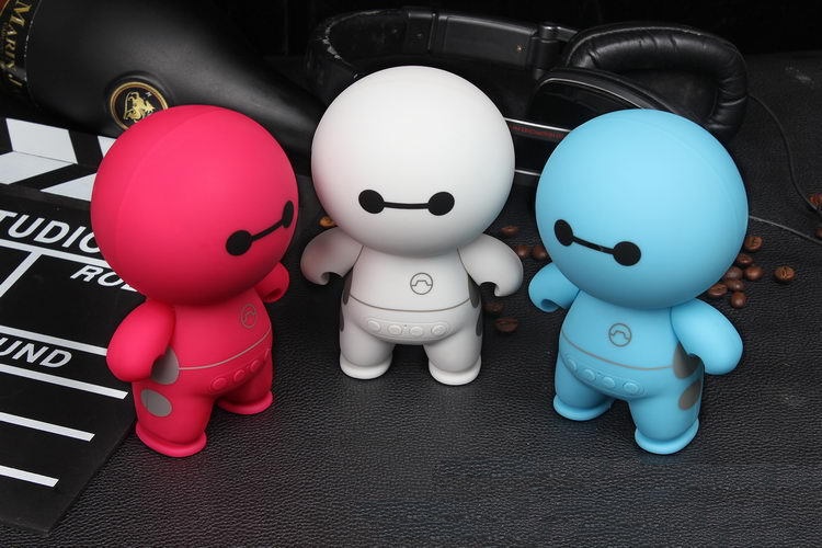 Loai Bluetooth Siêu Trầm Thiết Kế Hình Robot Mini Âm Thanh Sống Động