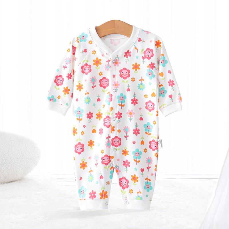 Body Dài Tay Cho Bé Trai, Bé Gái, Bodysuit Liền Thân 100% Cotton