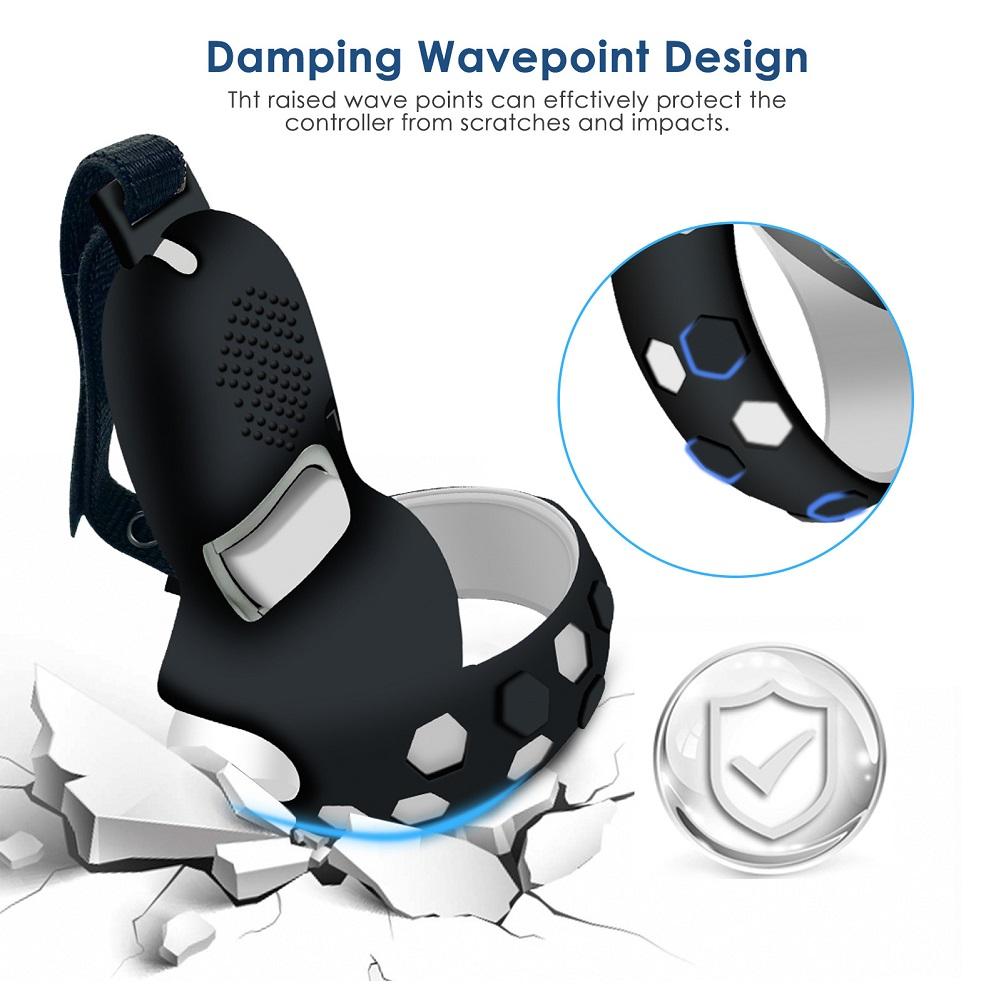 7 Pcs Vr Headset Accessories Protective Case Kit Anti-slip Anti-fall Handle Mask Host Cover Compatible For Oculus Quest2