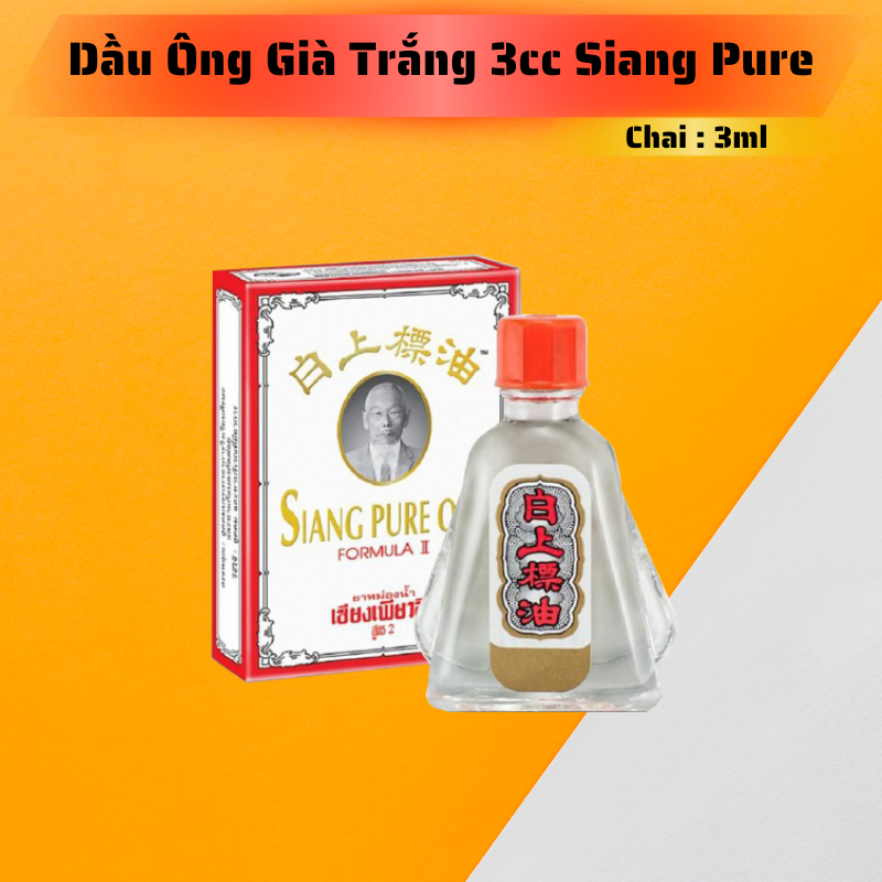 Dầu Ông Già Trắng Siang Pure 3cc - 7cc Thái Lan