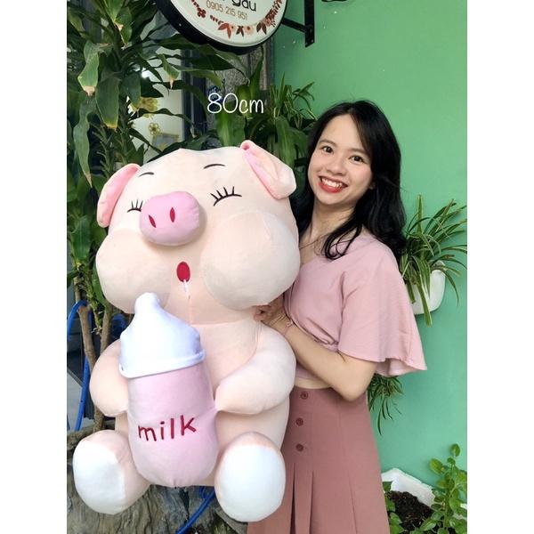 Heo ôm bình sữa cao cấp cực mịn- đủ size
