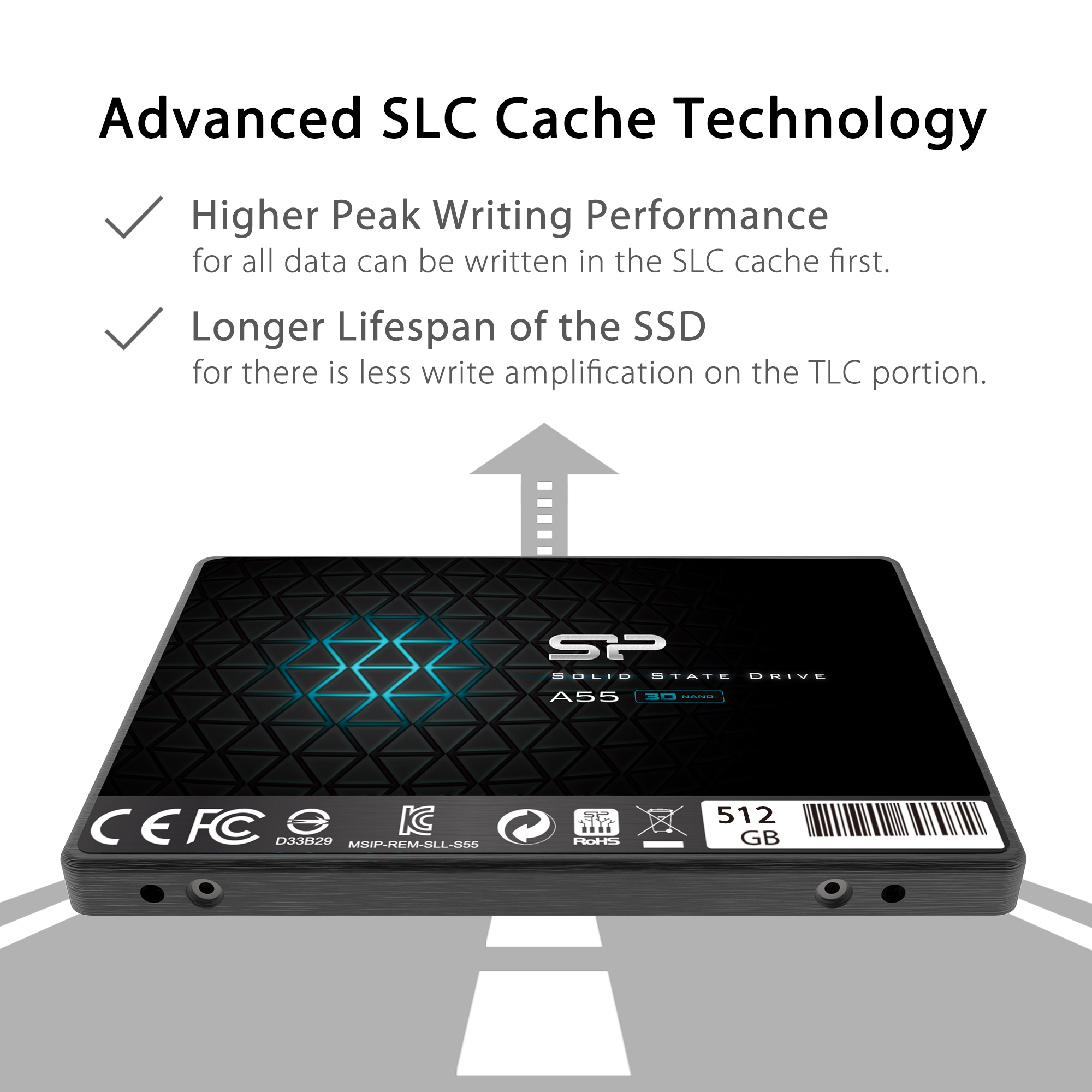 Ổ cứng Silicon Power SSD SATA III A55 2.5" -Hàng chính hãng