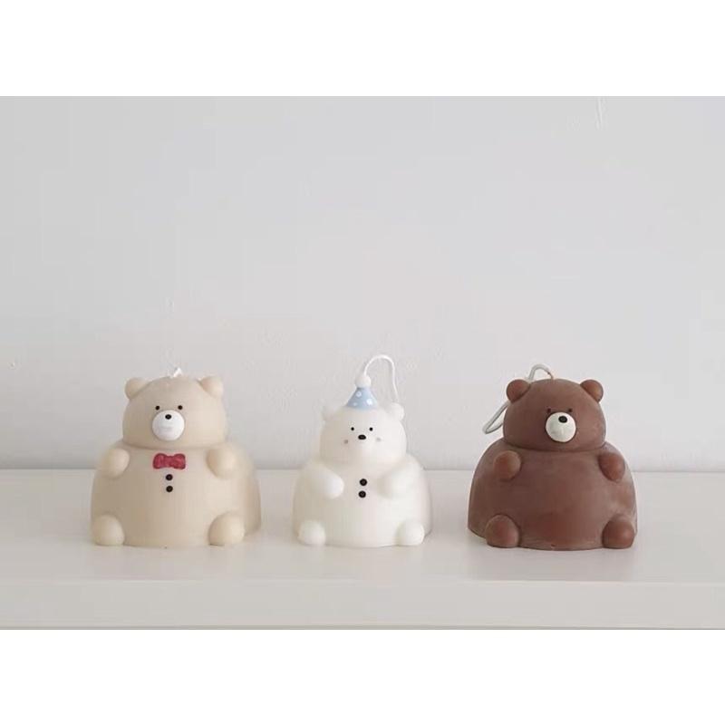 Nến Thơm Chú Gấu Béo Cute Không Khói Handmade, Phụ Kiện Decor, Quà Tặng - Dory Lab