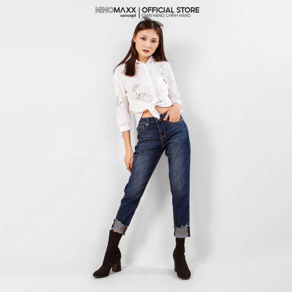 NINOMAXX Quần jean thời trang Nữ dài 1810121