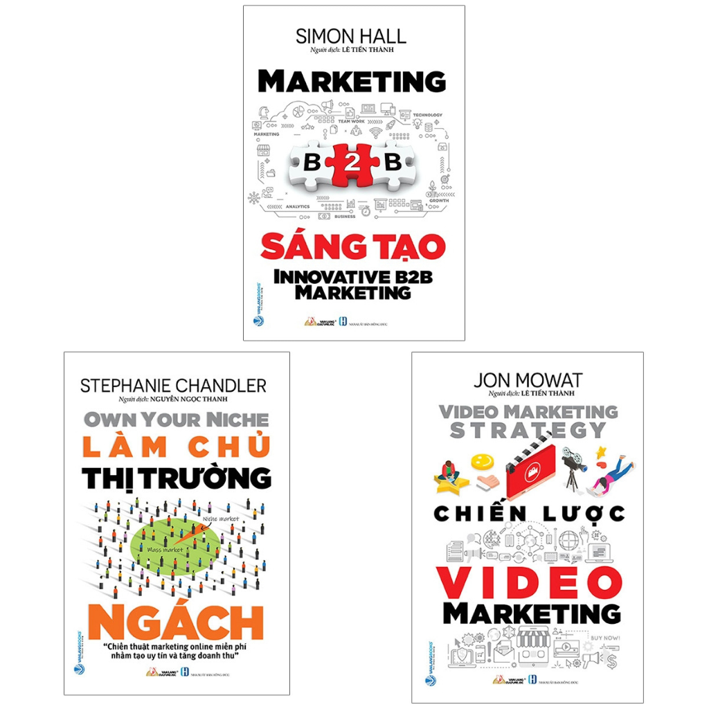 Combo Chiến Lược Video Marketing + Làm Chủ Thị Trường Ngách + Marketing B2B Sáng Tạo