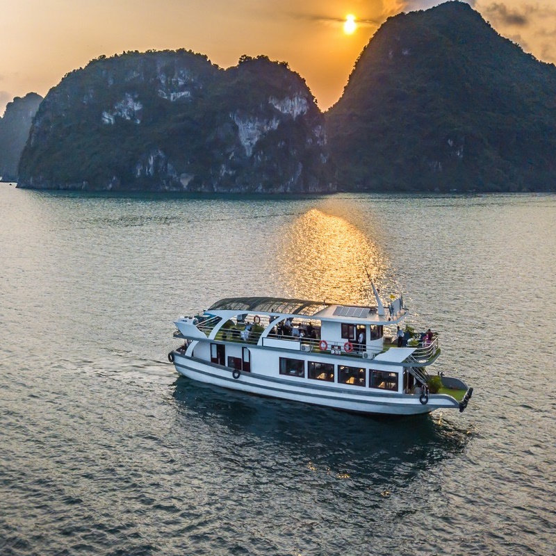 [Tour VIP] Hạ Long 01 Ngày, Tàu 5 Sao Wonder Bay Cruises, Xe Limousine Đưa Đón Từ Hà Nội, Đi Đường Cao Tốc