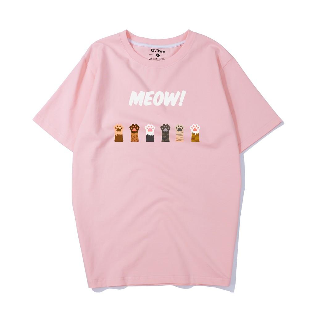 Áo Thun MEOW MEOW Chất Cotton 100% Form Rộng Hình In Chuẩn Với Công Nghệ Hiện Đại Nhất Nhật Bản