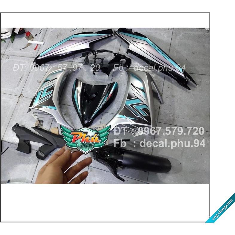 Tem rời Exciter 135 Lc xanh bạc