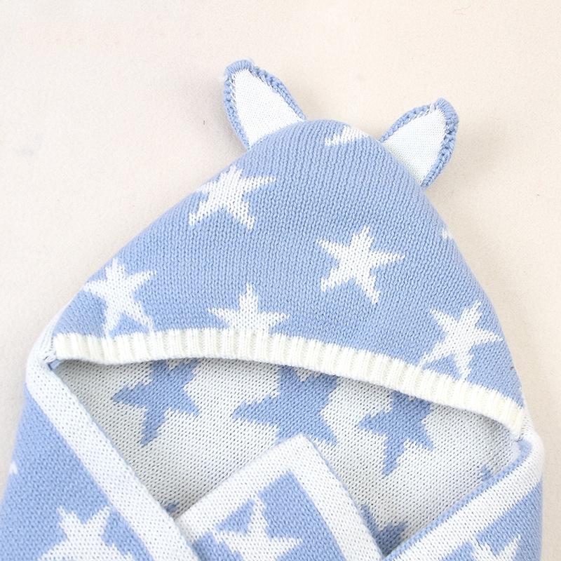 Cho Bé Xe Đẩy Dệt Kim Giấc Ngủ Của Trẻ Sơ Sinh Bao Tải Dệt Ấm Áp Slaapzak Bao Da Mềm Kid Sleepsack Footmuff SƠ SINH Swaddle