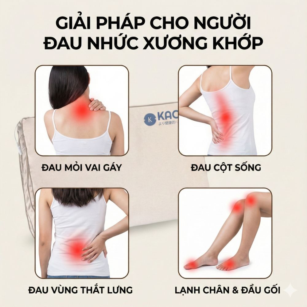 Thảm Điện Ngải Cứu Kachi MK421: Giải Pháp Trị Liệu Đông Y Toàn Diện Ngay Tại Nhà - hàng chính hãng