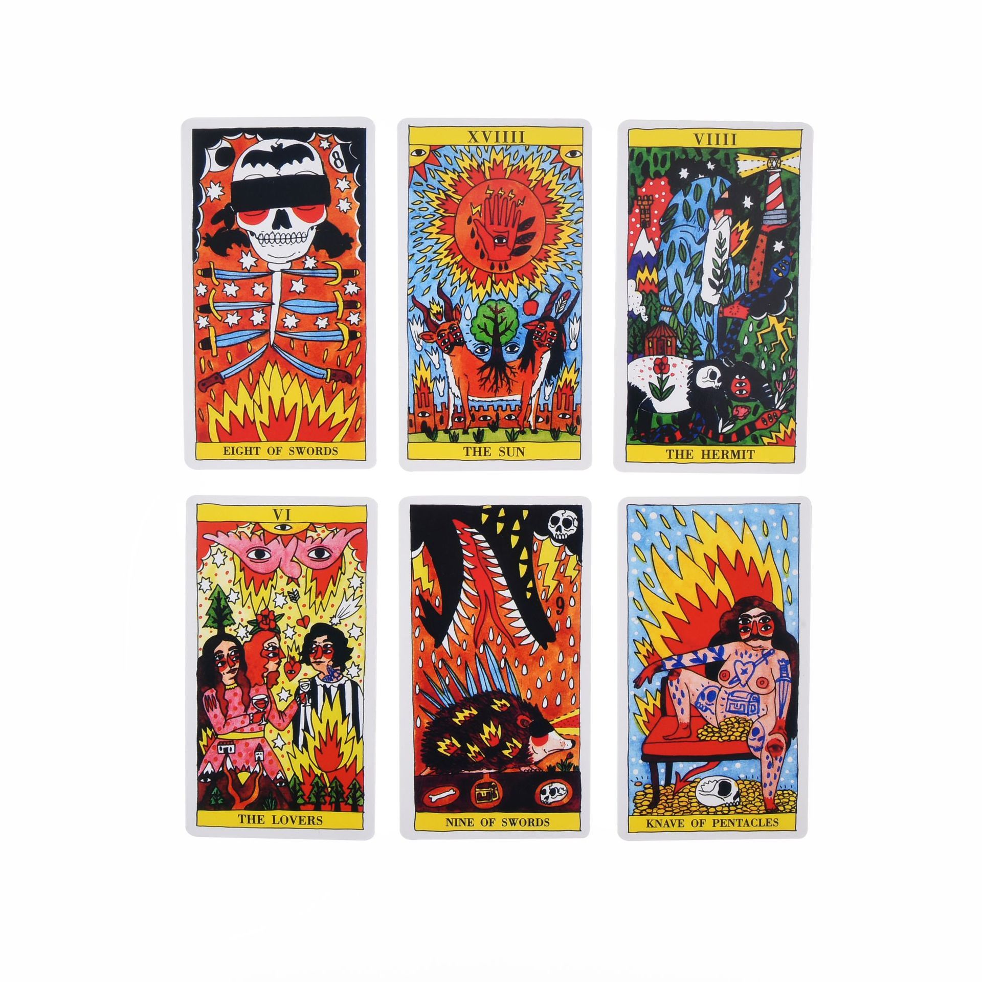 Combo Bộ Bài Del Fuego Tarot New Cao Cấp và Túi Nhung Đựng Tarot và Khăn Trải Bàn Tarot