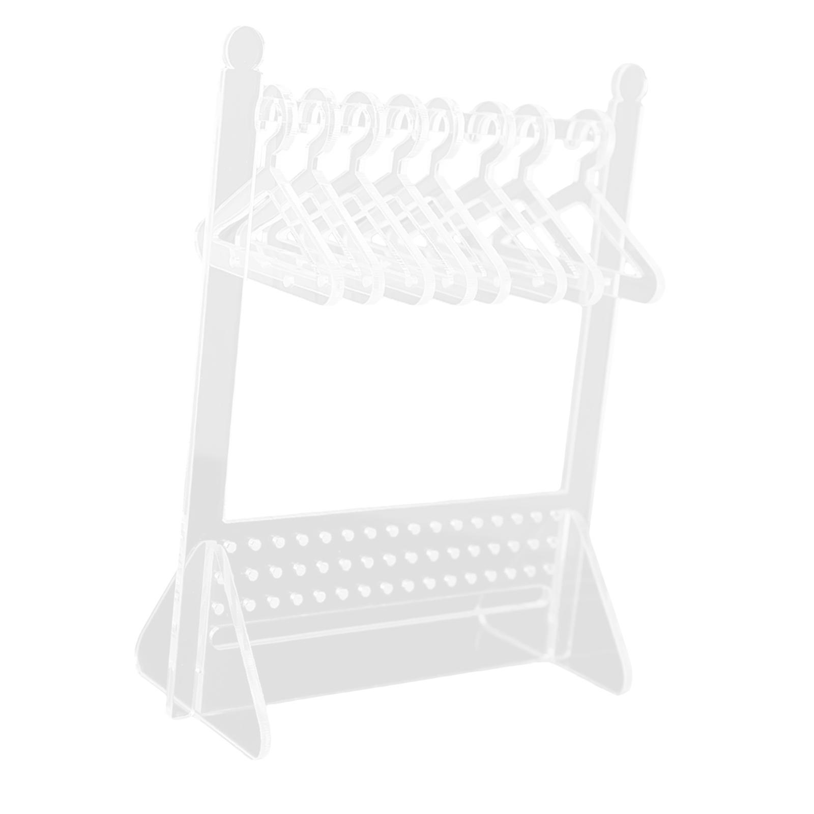 Earring Display Stand Jewelry Organizer with Coat Hanger Decor for Dangle