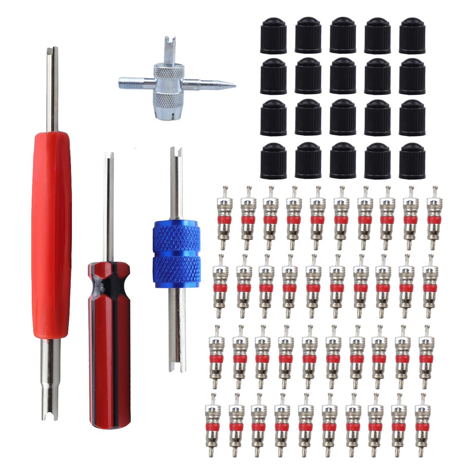 Stem Removal Tool Tyre Core Tool Set for Bike Spare Parts
