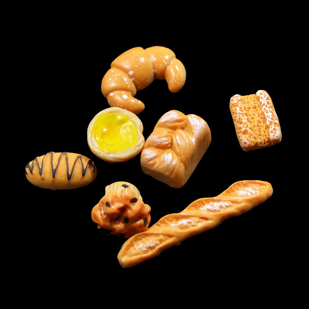 20 Pcs Squishy Slow Rising Cream Scented Simulation Bread DIY Phone Decor