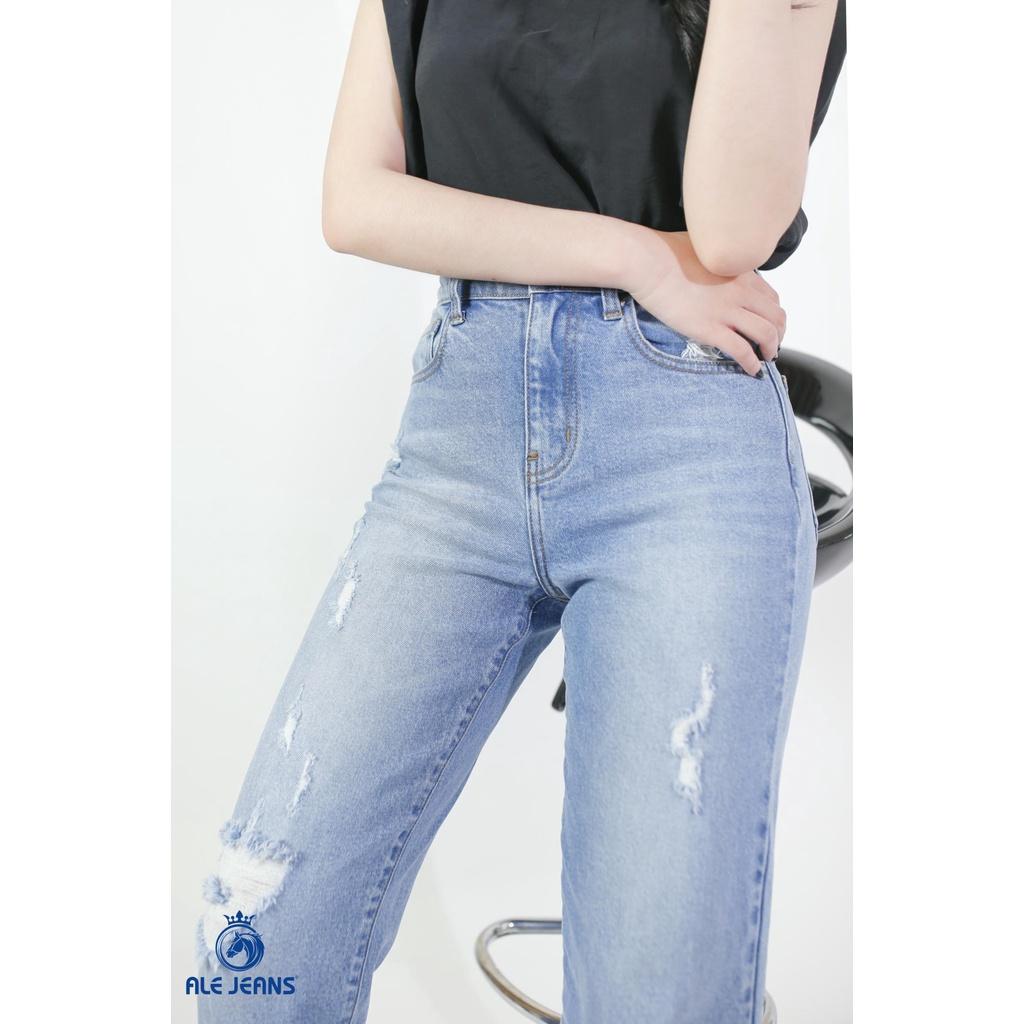 Quần Jeans Nữ Baggy WBAG005M ALE JEANS - Màu Trung Destoy