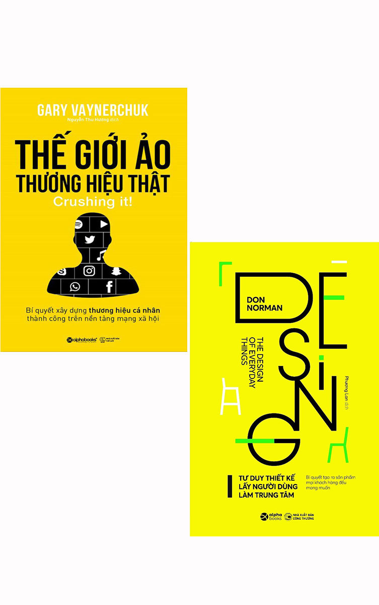 Combo Thế Giới Ảo, Thương Hiệu Thật + Design - Tư Duy Thiết Kế Lấy Người Dùng Làm Trung Tâm  - AL