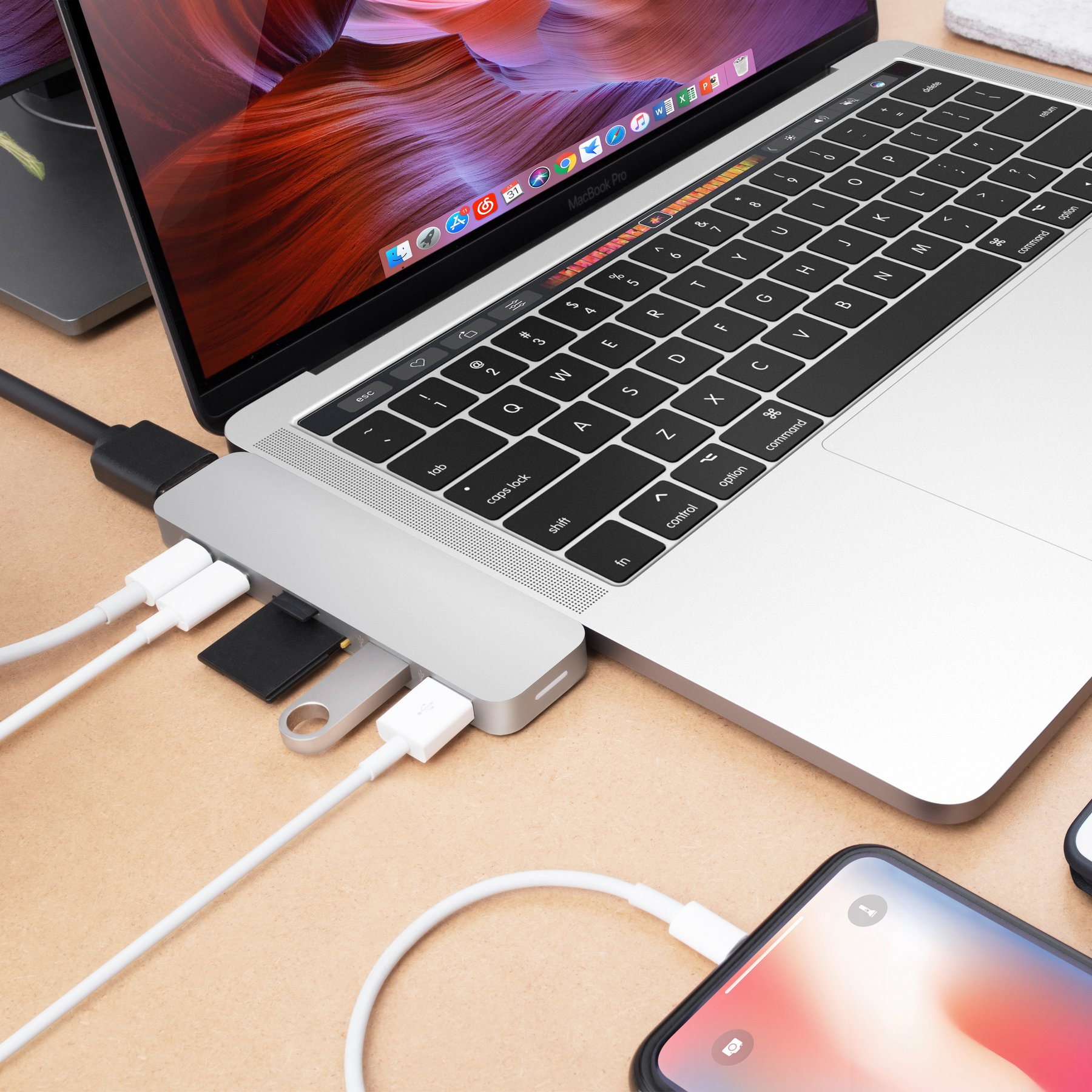 Cổng Chuyển HyperDrive PRO 8-in-2 Hub Cho USB-C cho MacBook và các dòng máy có cổng C - Hàng Chính Hãng