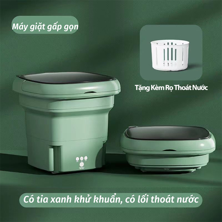 Máy Giặt Mini Cá Nhân, Vắt Khô, Khử Khuẩn Bằng Công Nghệ Blue Ag, Máy Giặt Gấp Gọn Siêu Bền Tiện Lợi Giao Hàng Toàn Quốc