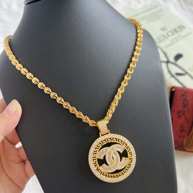 Dây chuyền phụng kèm mặt to full đá bagguet