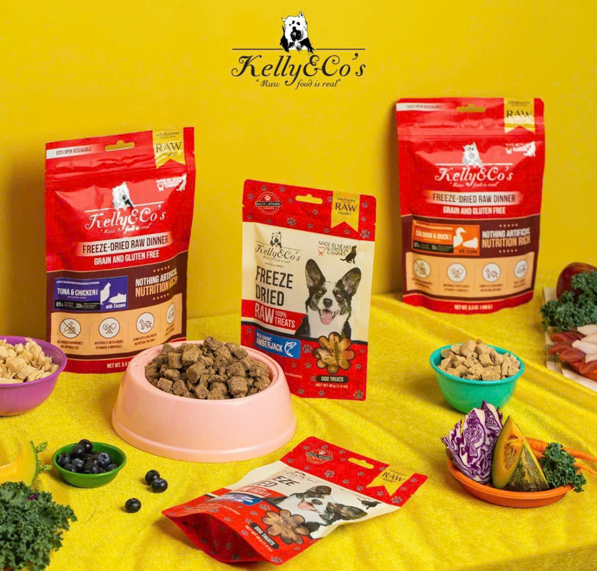 Thức ăn Raw Food cho chó cá hồi &amp; thịt vịt tươi KELLY CO'S Freeze Dried Raw Food For Dog [ 156g