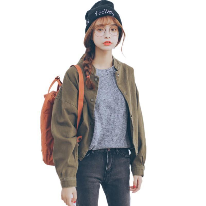 Áo khoác Harajuku Hàn Quốc dáng rộng cho nữ