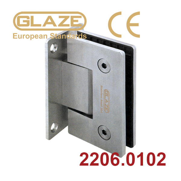 Bản lề cửa kính phòng tắm loại kính tường 90o-Glaze-2206