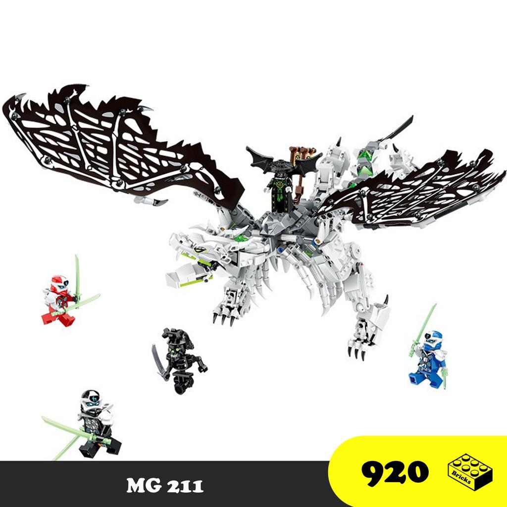 Đồ chơi Lắp ráp MG211 Ninjago 61067 Skull Sorcerer's Dragon 71721 đồ chơi giáo dục Rồng Thần Của Phù Thủy Đầu Lâu