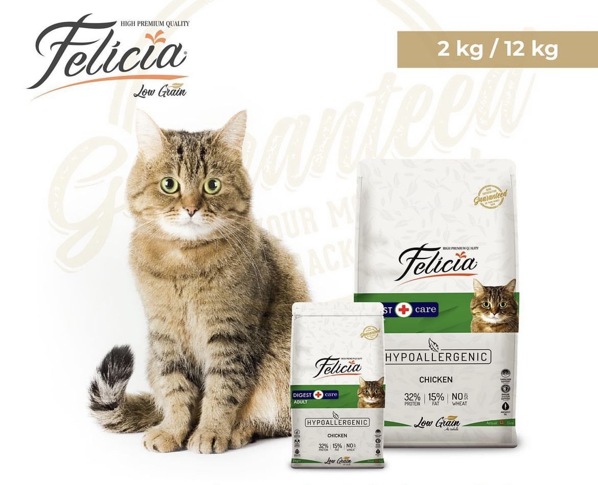 Thức ăn cho mèo mọi lứa tuổi Felicia hỗ trợ tiết niệu,đẹp lông &amp; da, hỗ trợ tiêu hoá - Xuất xứ Thổ Nhĩ Kỳ