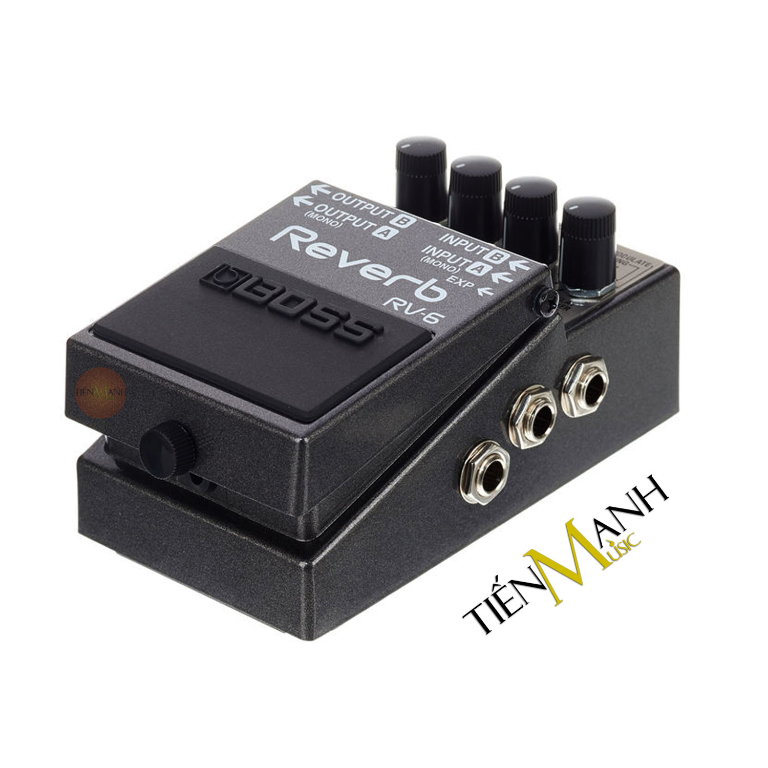 Phơ Guitar Boss RV-6 Reverb Graphic Equalizer - Bàn Đạp Fuzz Pedals Effects RV6 Hàng Chính Hãng - Kèm Móng Gẩy DreamMaker