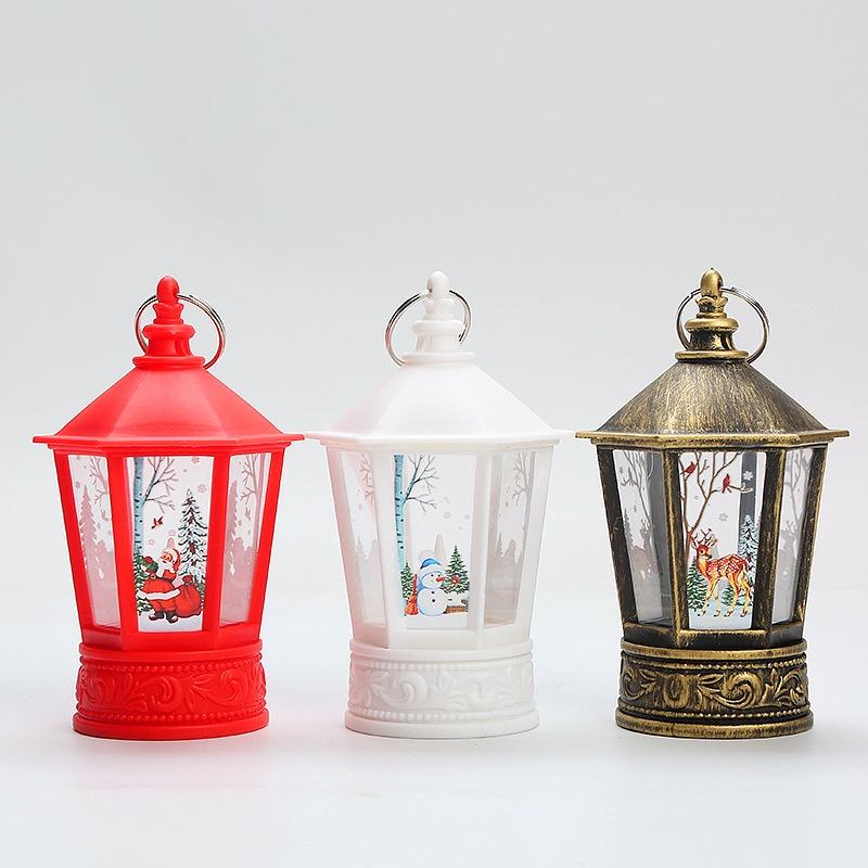 1 Đèn LED Dầu Để Bàn Hình Ông Già Noel / Người Tuyết / Tuần Lộc Trang Trí Tiệc Giáng Sinh