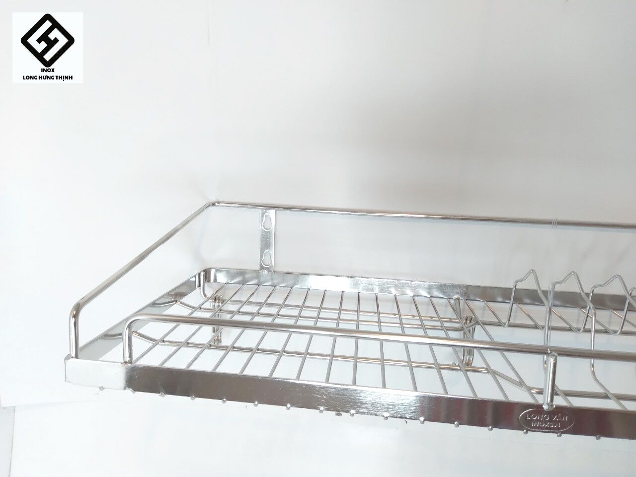 Kệ treo INOX304 cao cấp - kệ treo 1 tầng đựng tô, chén, bát, đĩa, dụng cụ nhà bếp tiện dụng