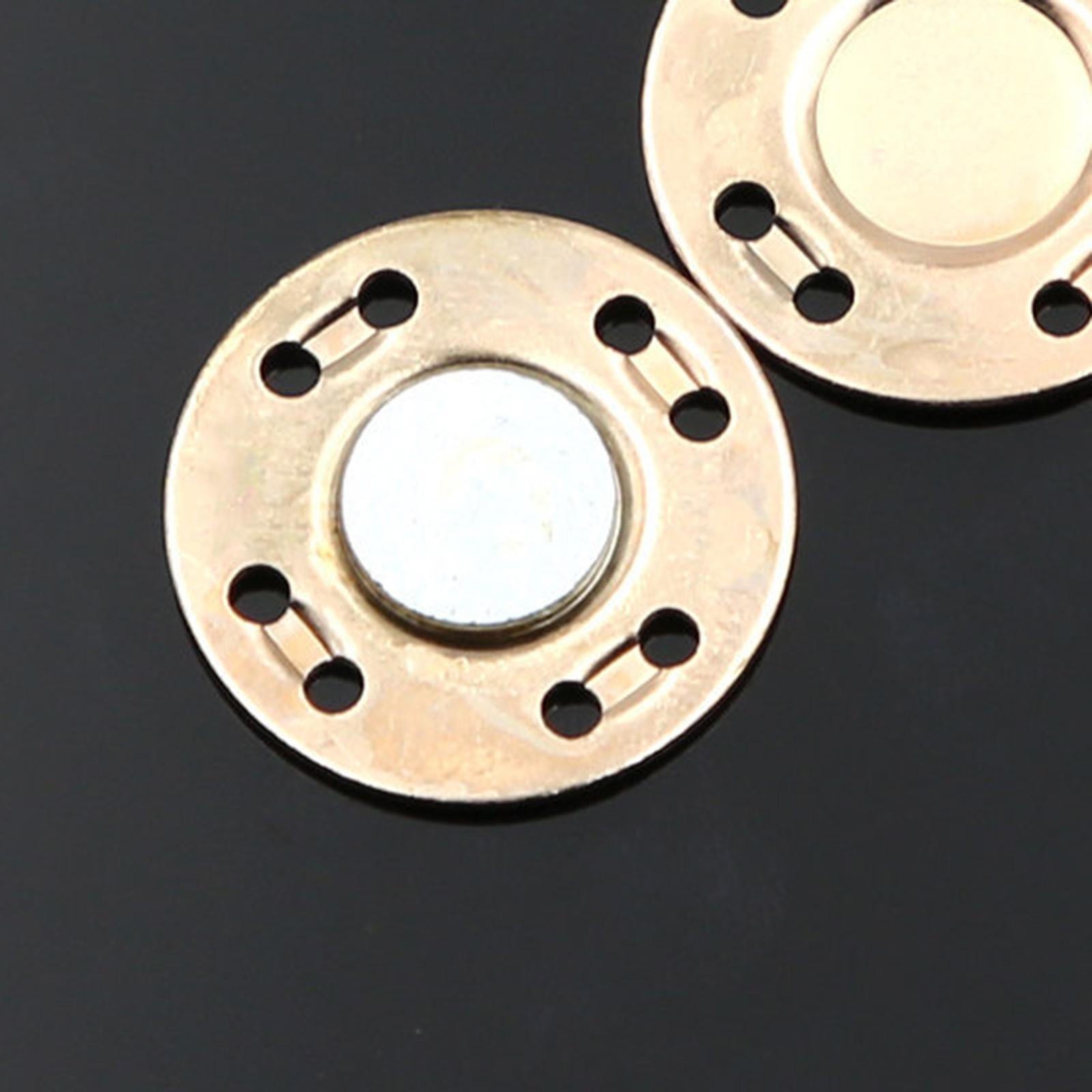 10Pairs Button Clasps Snaps Sewing Coats Closure DIY Craft Gold
