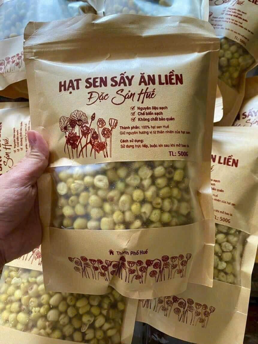 Hạt Sen Huế Sấy Giòn Thơm Ngon Bổ Dưỡng 500g