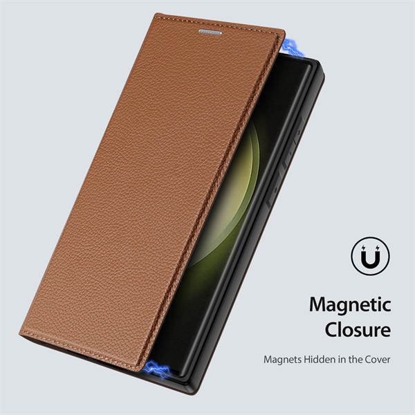 Bao da dành cho Samsung Galaxy S23 Ultra DuxDucis Magnetic Folio Skin X2 Series - Hàng Nhập Khẩu
