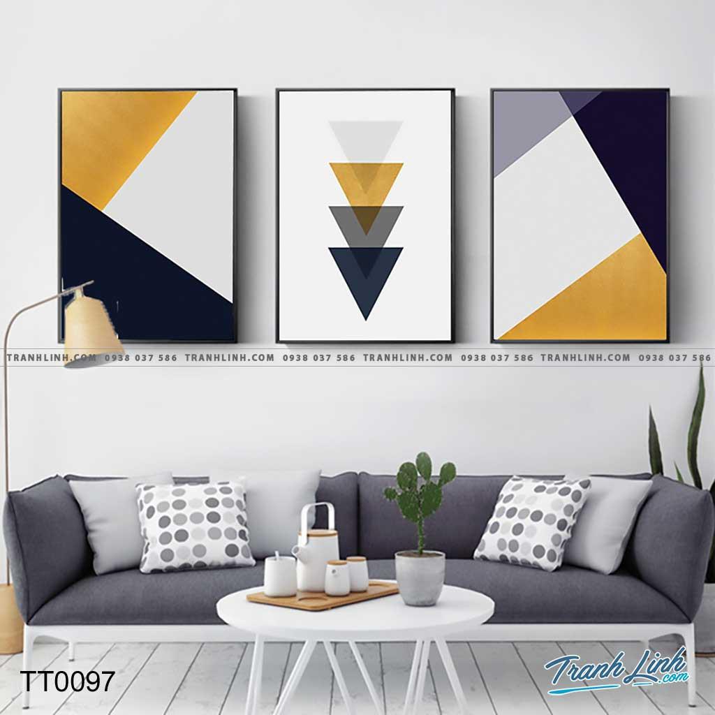 Bộ 3 tranh canvas trừu tượng