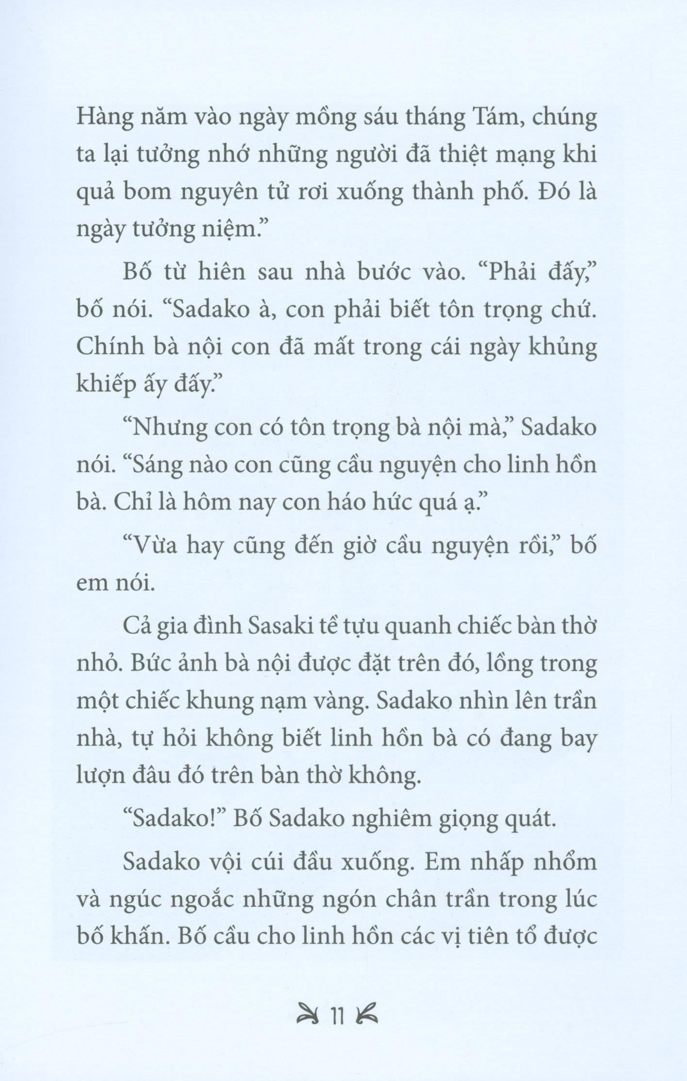 Sách Sadako Gấp Ngàn Hạc Giấy