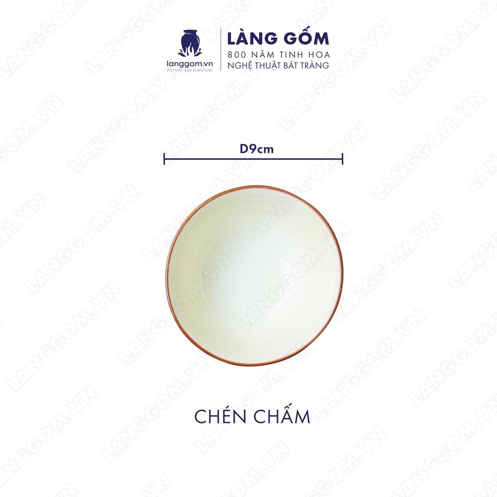 Bộ bàn ăn mặt trời vẽ đào hồng - Gốm sứ Bát Tràng - langgom.vn