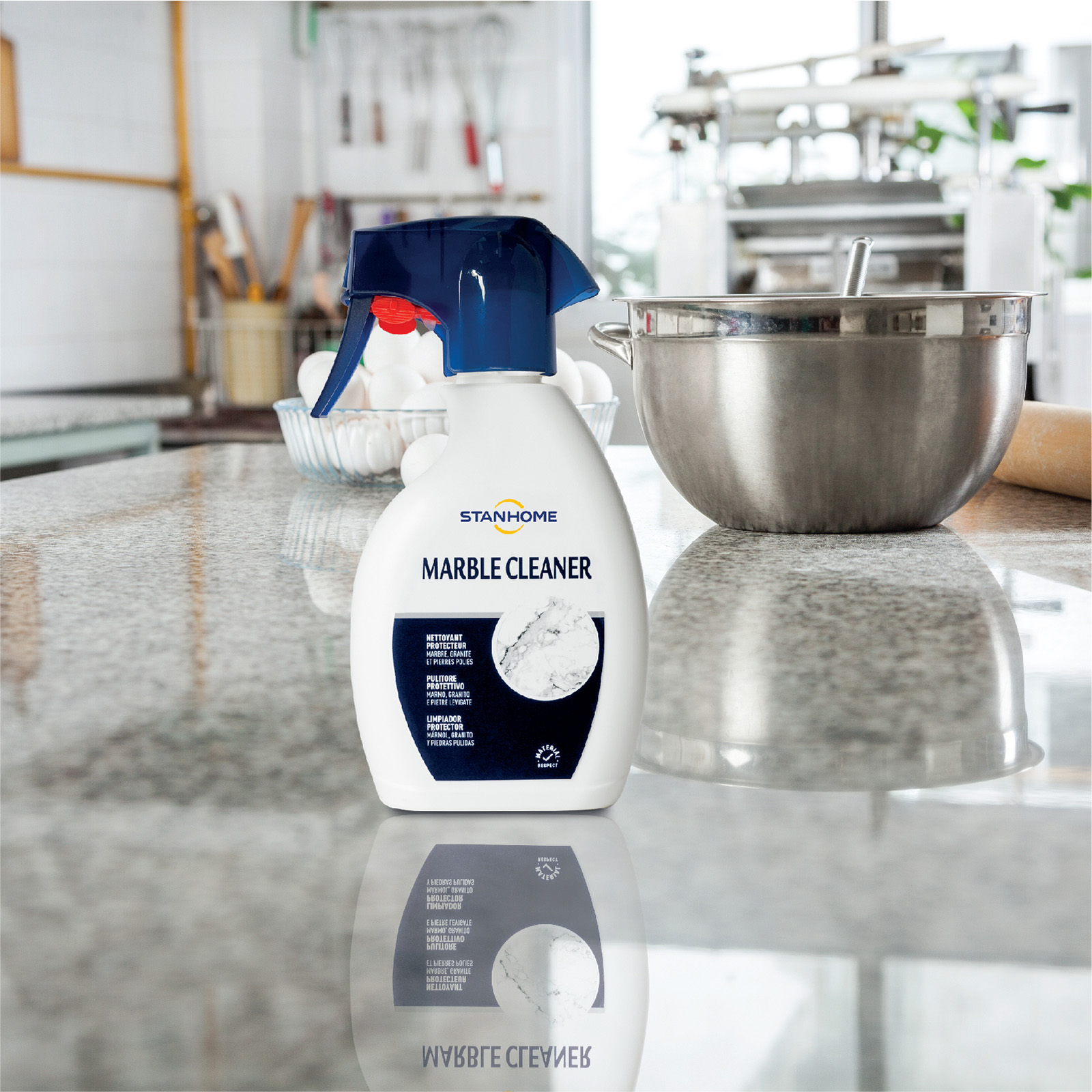 Xịt làm sạch đá tự nhiên, đá cẩm thạch Stanhome Marble Cleaner 250ml