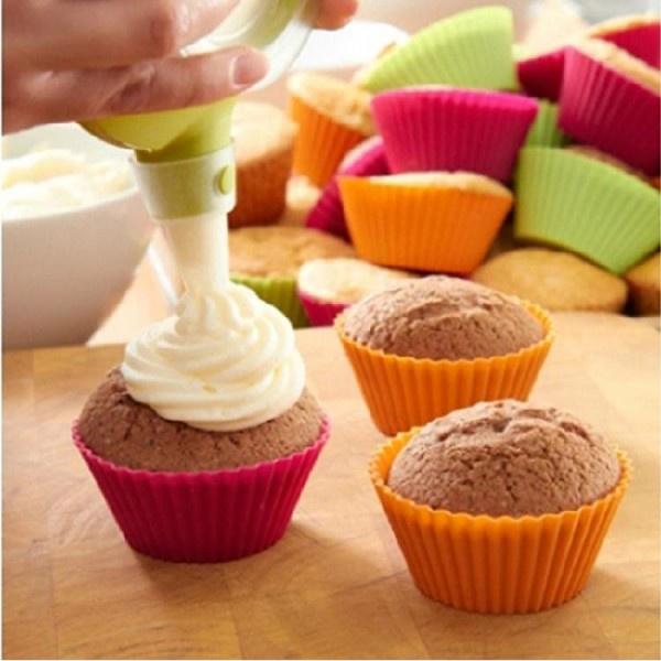 Khuôn Bánh Cupcake Silicon Khay Khuôn Muffin Nhiều Mẫu Mã Đẹp Đặc Sắc Tái Sử Dụng Nhiều Lần - CUPCAKESILI