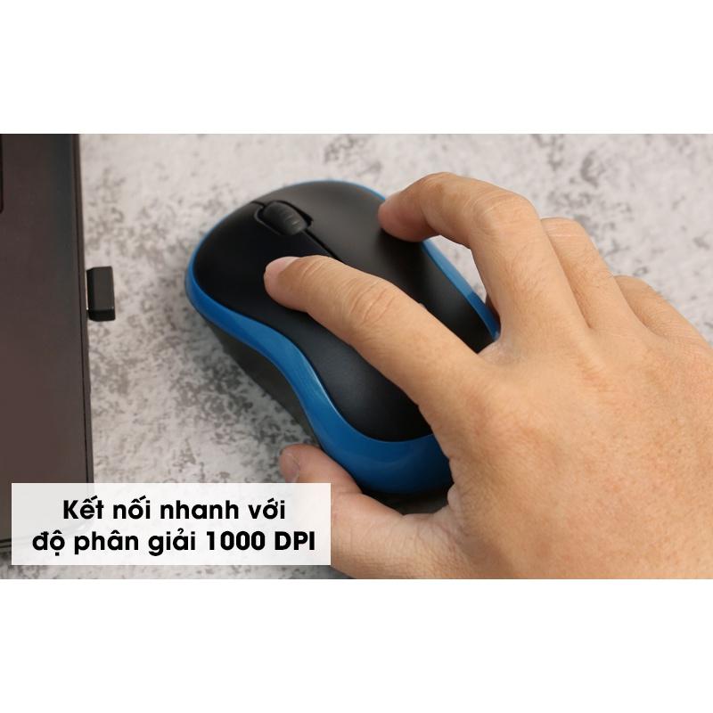 Chuột Logitech M185 không dây 1.000dpi - Hàng chính hãng