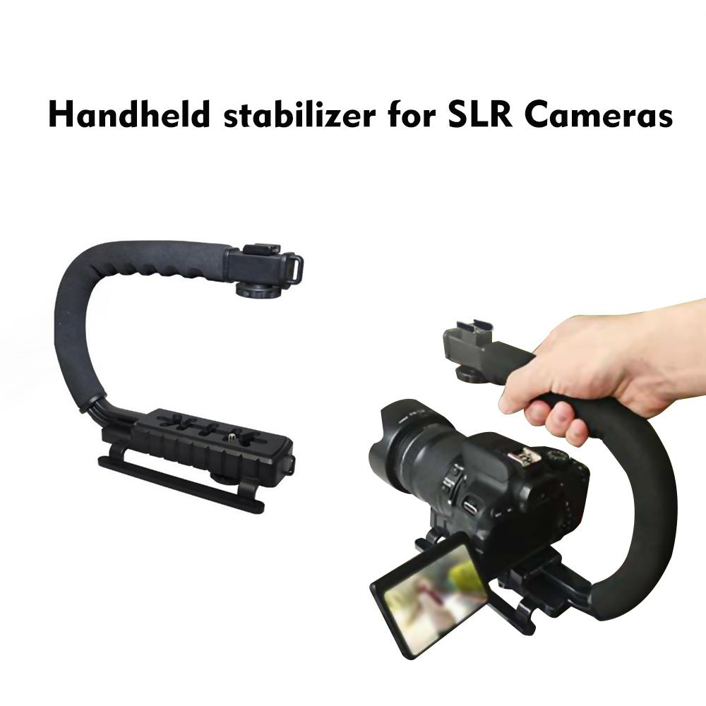 DV Hand Held C-Shaped Shooting Video Stabilizer Hand-held Stabilizing Grip Low Frame Flash Stands Stabilizer